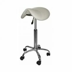 AFSAD/W | Saddle Stool - White