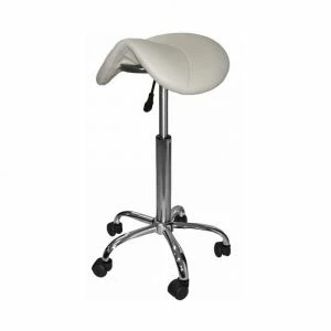 AFSAD/W | Saddle Stool - White 3 AFSAD/W | Saddle Stool - White
