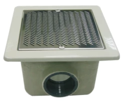 HMD252/110 | Main Drain 250 X 250 With 110mm Connections - 20m³/hr (0.3m/s) 33m³/hr (0.5m/s)